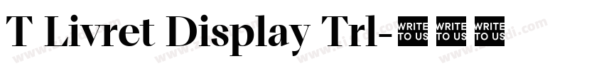 T Livret Display Trl字体转换